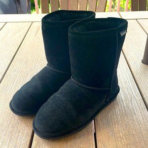 Bearpaw black mid calf boots black size 5Y
